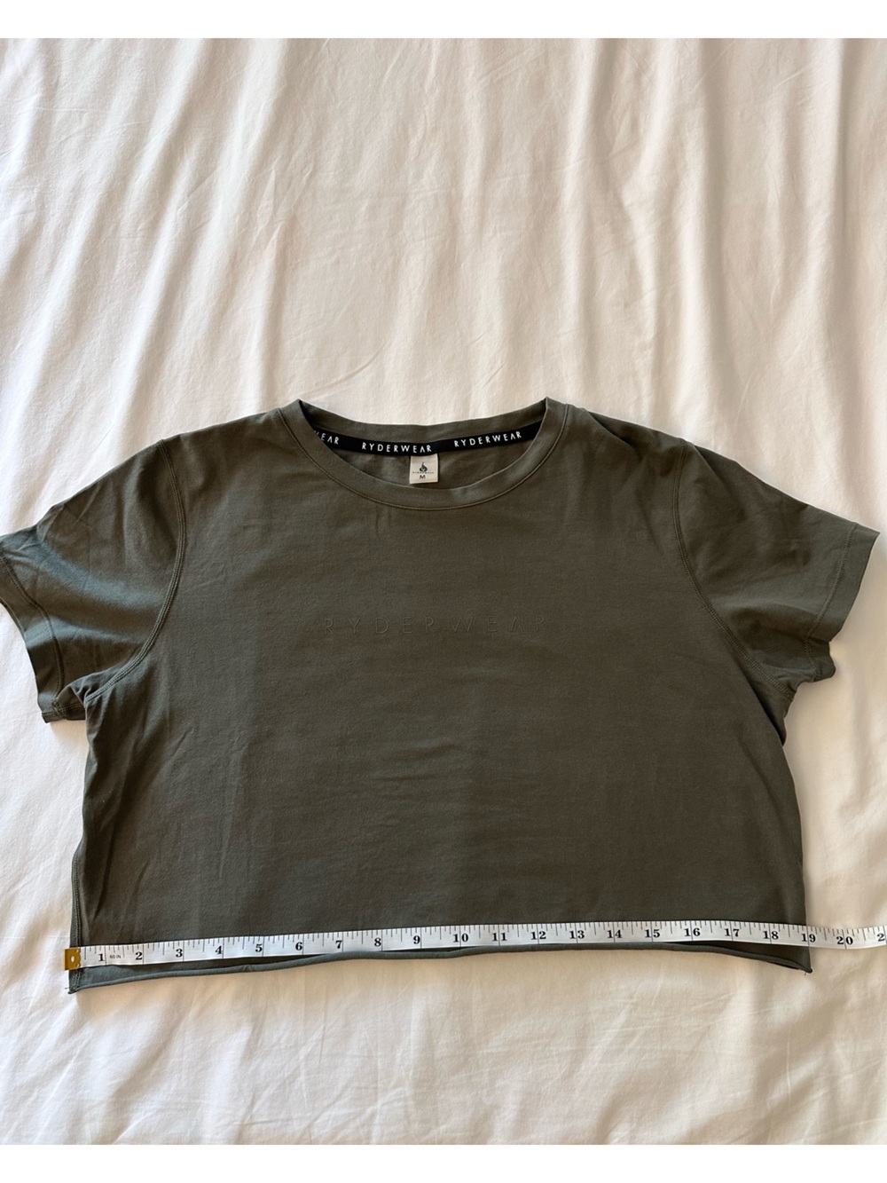 Ryderwear Olive Green Women's Crop Tee